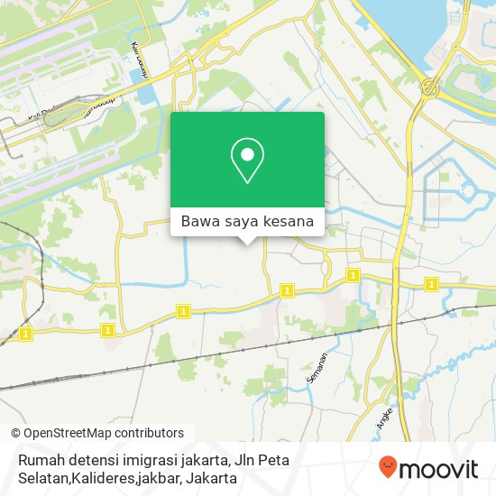 Peta Rumah detensi imigrasi jakarta, Jln Peta Selatan,Kalideres,jakbar