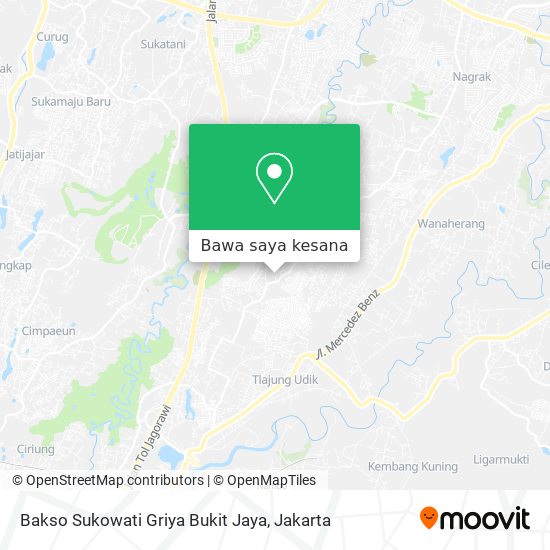 Peta Bakso Sukowati Griya Bukit Jaya