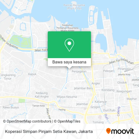 Peta Koperasi Simpan Pinjam Setia Kawan
