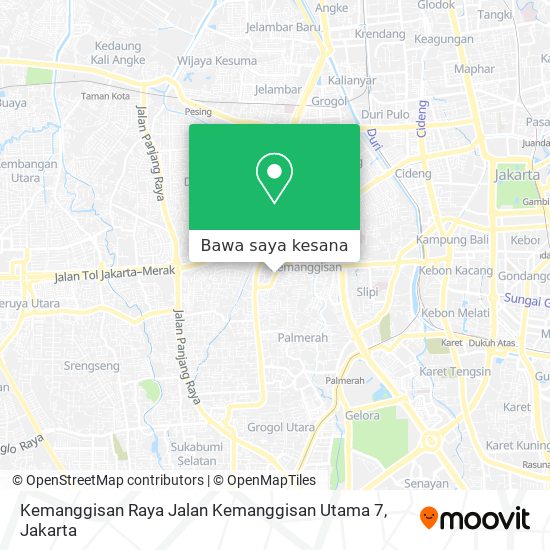 Peta Kemanggisan Raya Jalan Kemanggisan Utama 7