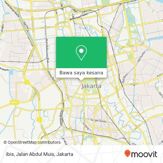 Peta ibis, Jalan Abdul Muis