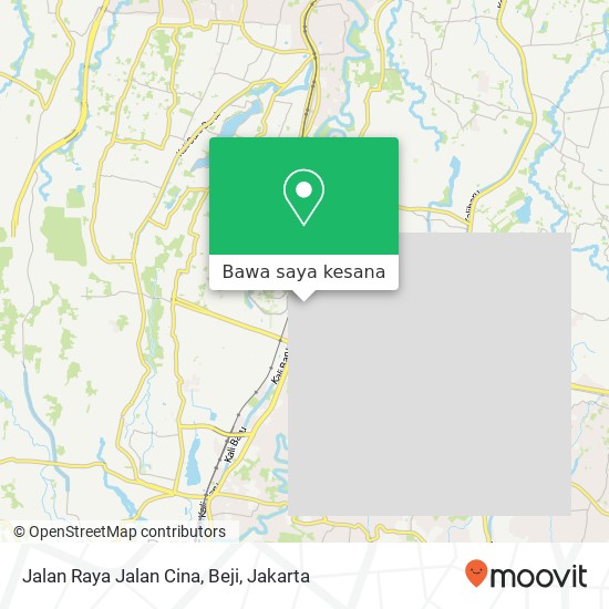 Peta Jalan Raya Jalan Cina, Beji