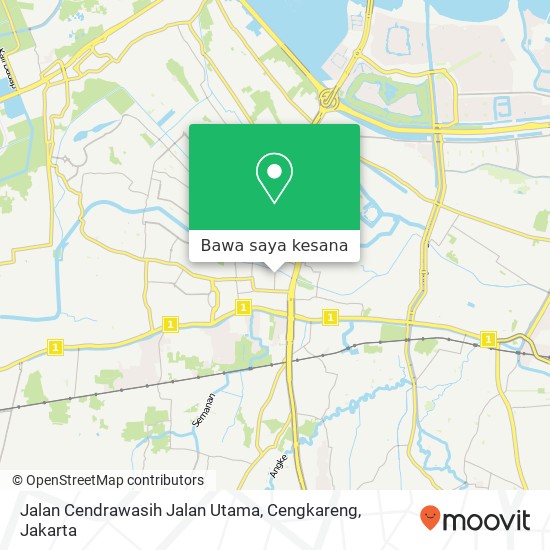 Peta Jalan Cendrawasih Jalan Utama, Cengkareng