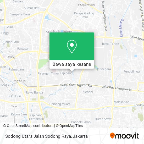 Peta Sodong Utara Jalan Sodong Raya
