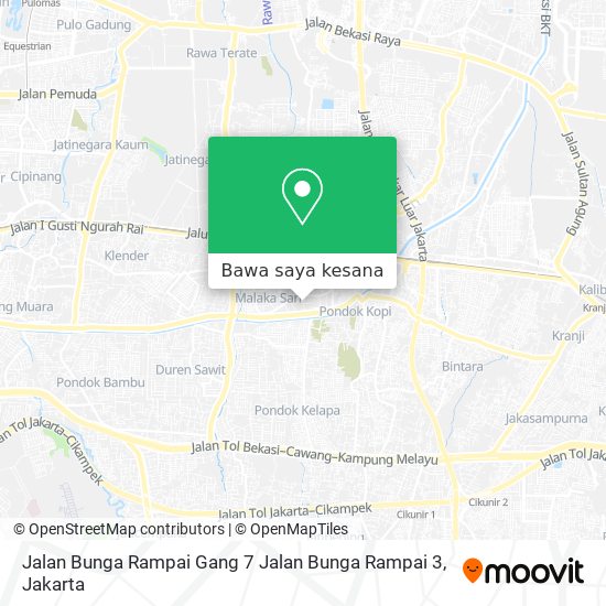 Peta Jalan Bunga Rampai Gang 7 Jalan Bunga Rampai 3