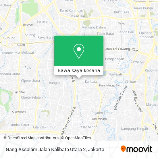 Peta Gang Assalam Jalan Kalibata Utara 2