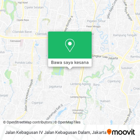 Peta Jalan Kebagusan IV Jalan Kebagusan Dalam
