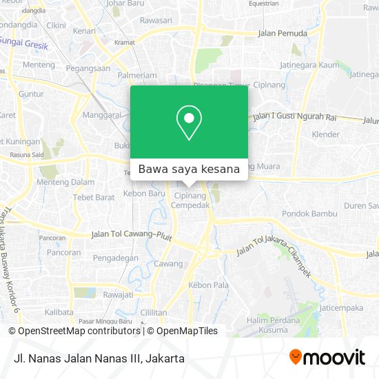 Peta Jl. Nanas Jalan Nanas III