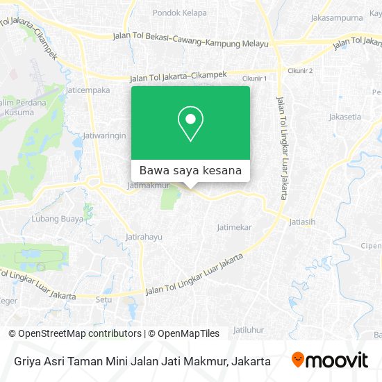 Peta Griya Asri Taman Mini Jalan Jati Makmur