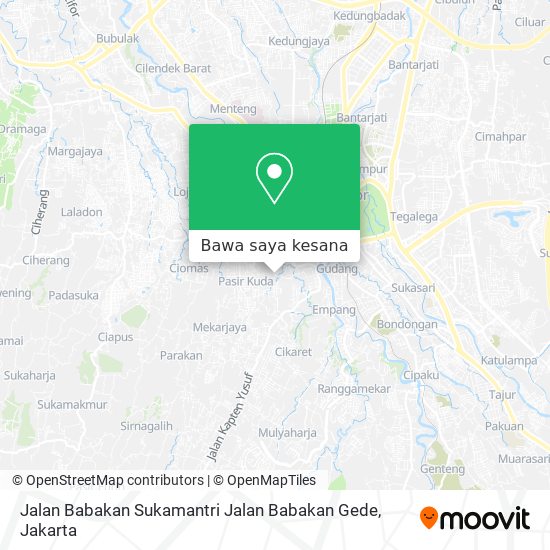 Peta Jalan Babakan Sukamantri Jalan Babakan Gede