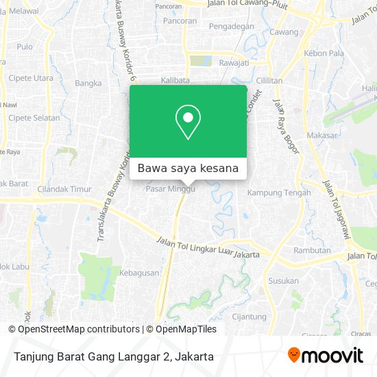 Peta Tanjung Barat Gang Langgar 2