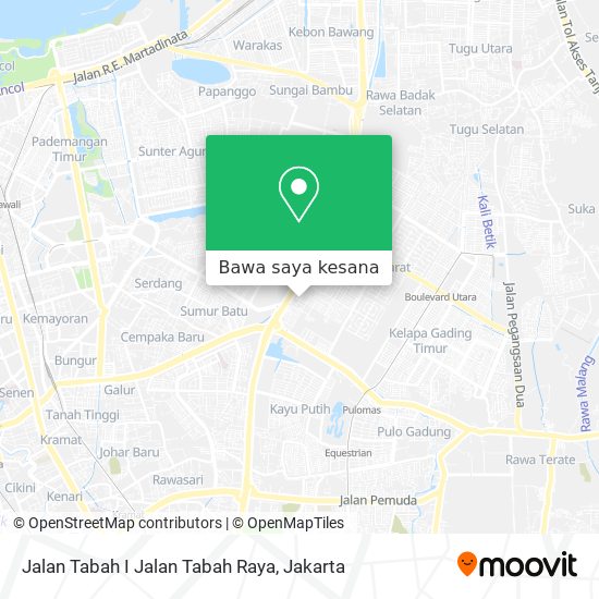 Peta Jalan Tabah I Jalan Tabah Raya