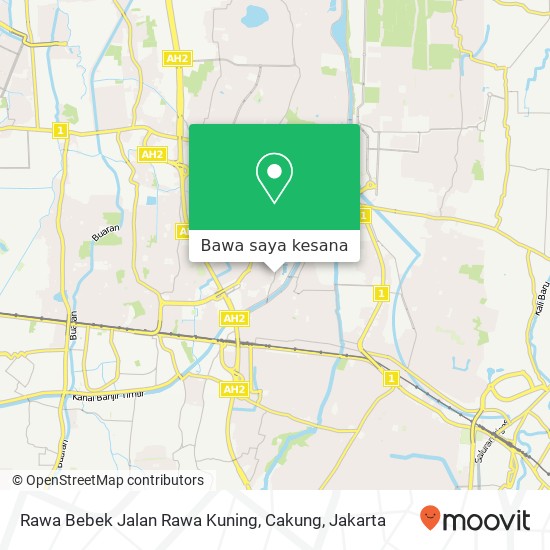 Peta Rawa Bebek Jalan Rawa Kuning, Cakung