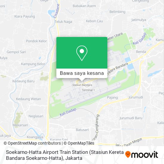 Peta Soekarno-Hatta Airport Train Station (Stasiun Kereta Bandara Soekarno-Hatta)