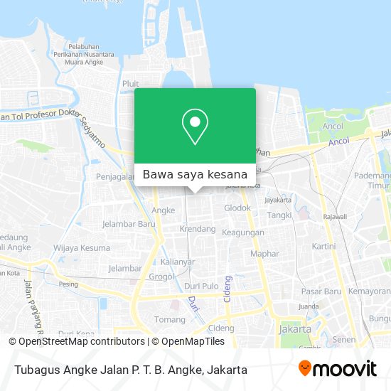 Peta Tubagus Angke Jalan P. T. B. Angke