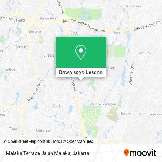 Peta Malaka Terrace Jalan Malaka