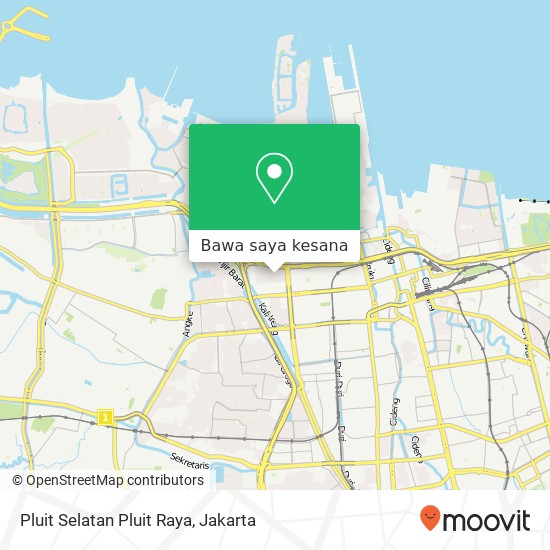 Peta Pluit Selatan Pluit Raya