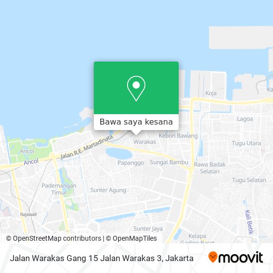 Peta Jalan Warakas Gang 15 Jalan Warakas 3