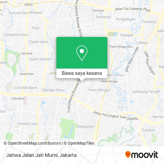 Peta Jatiwa Jalan Jati Murni