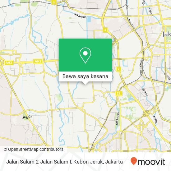 Peta Jalan Salam 2 Jalan Salam I, Kebon Jeruk