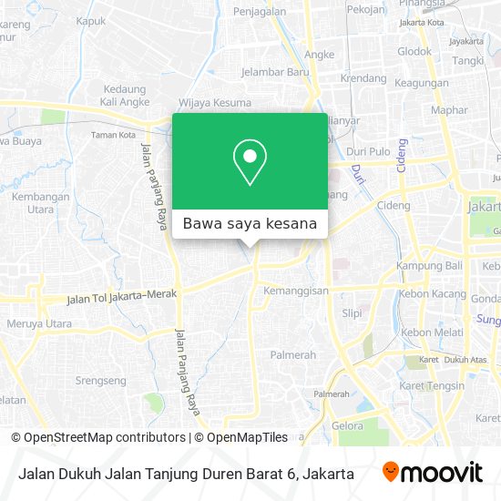 Peta Jalan Dukuh Jalan Tanjung Duren Barat 6