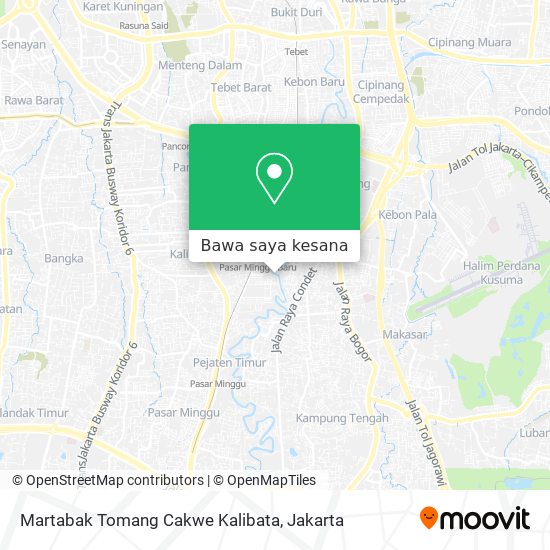 Peta Martabak Tomang Cakwe Kalibata