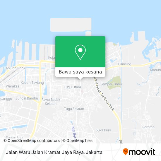 Peta Jalan Waru Jalan Kramat Jaya Raya