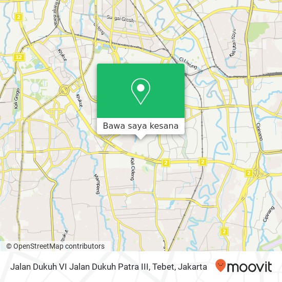 Peta Jalan Dukuh VI Jalan Dukuh Patra III, Tebet