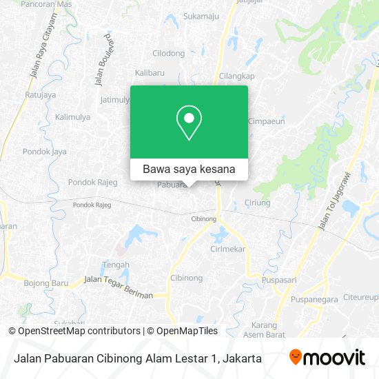 Peta Jalan Pabuaran Cibinong Alam Lestar 1