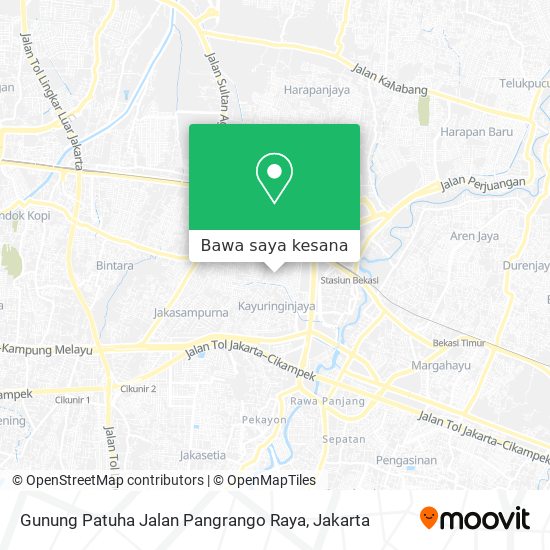 Peta Gunung Patuha Jalan Pangrango Raya