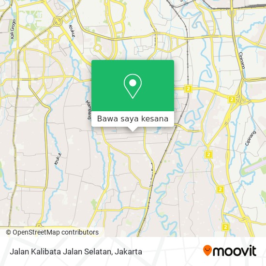 Peta Jalan Kalibata Jalan Selatan