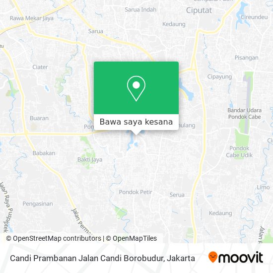 Peta Candi Prambanan Jalan Candi Borobudur