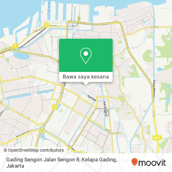 Peta Gading Sengon Jalan Sengon 8, Kelapa Gading