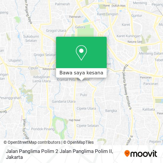Peta Jalan Panglima Polim 2 Jalan Panglima Polim II