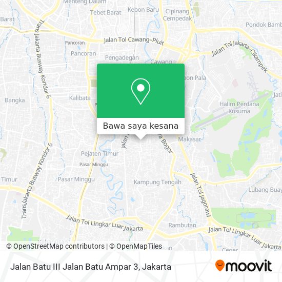 Peta Jalan Batu III Jalan Batu Ampar 3
