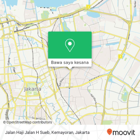 Peta Jalan Haji Jalan H Sueb, Kemayoran