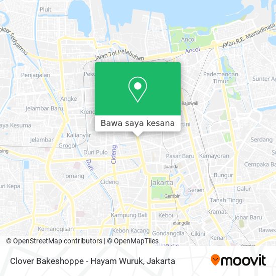 Peta Clover Bakeshoppe - Hayam Wuruk