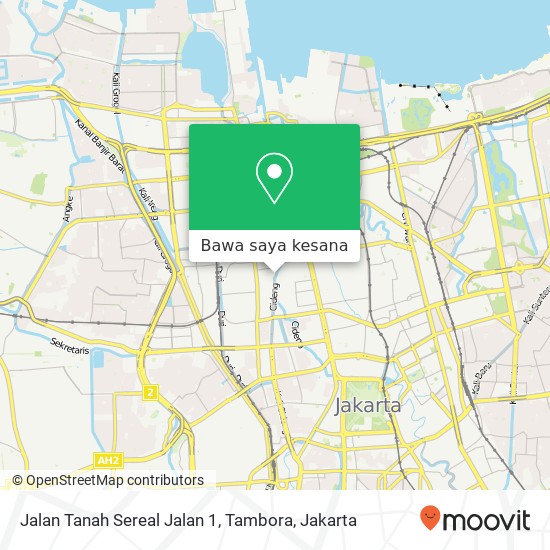 Peta Jalan Tanah Sereal Jalan 1, Tambora