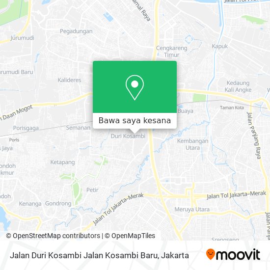 Peta Jalan Duri Kosambi Jalan Kosambi Baru