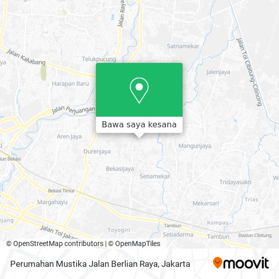 Peta Perumahan Mustika Jalan Berlian Raya