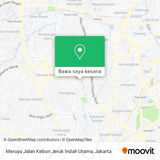 Peta Meruya Jalan Kebon Jeruk Indah Utama