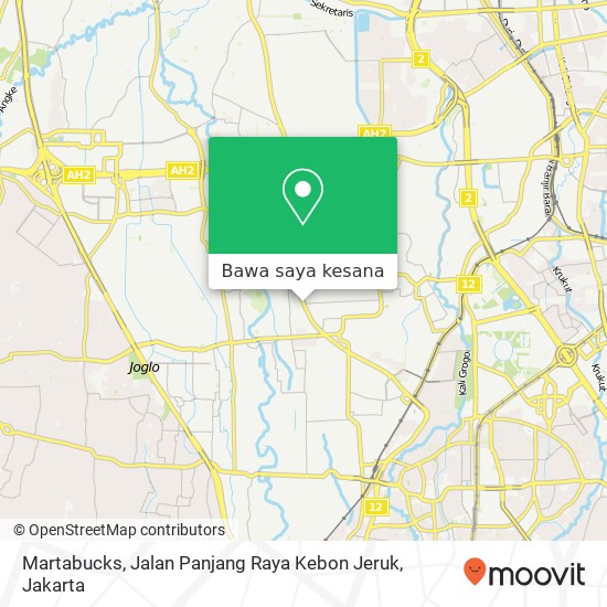 Peta Martabucks, Jalan Panjang Raya Kebon Jeruk