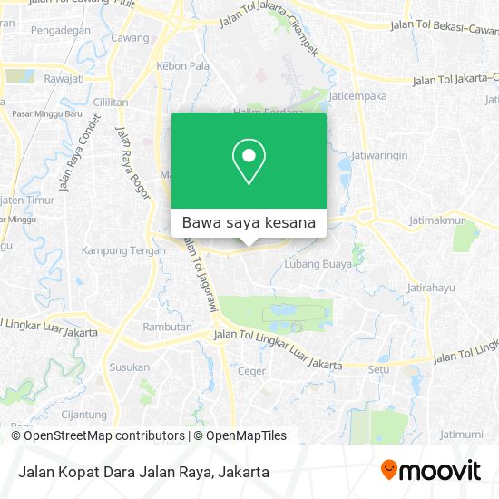 Peta Jalan Kopat Dara Jalan Raya