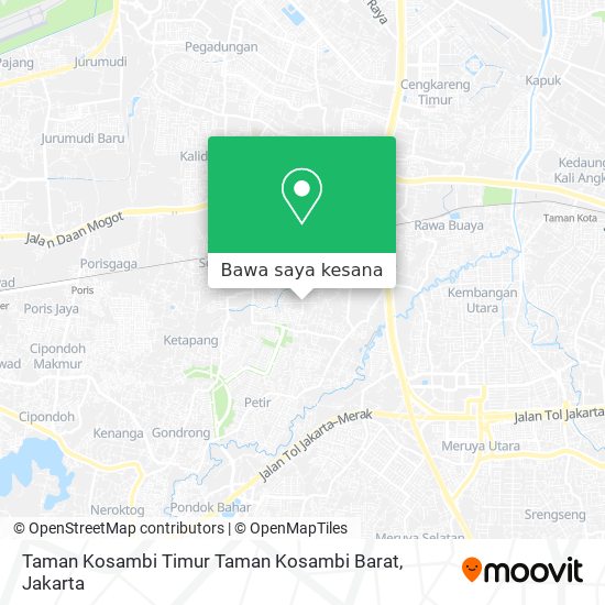 Peta Taman Kosambi Timur Taman Kosambi Barat