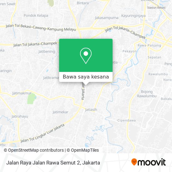 Peta Jalan Raya Jalan Rawa Semut 2