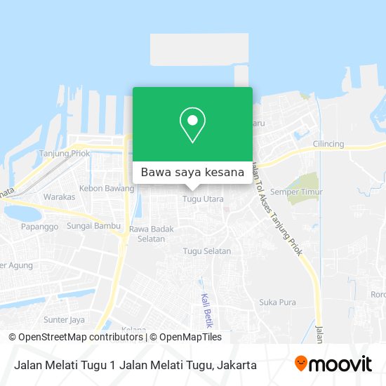 Peta Jalan Melati Tugu 1 Jalan Melati Tugu