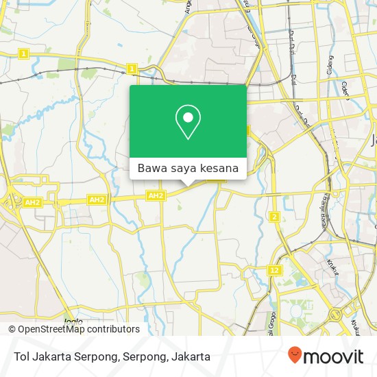 Peta Tol Jakarta Serpong, Serpong