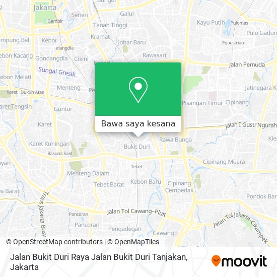 Peta Jalan Bukit Duri Raya Jalan Bukit Duri Tanjakan