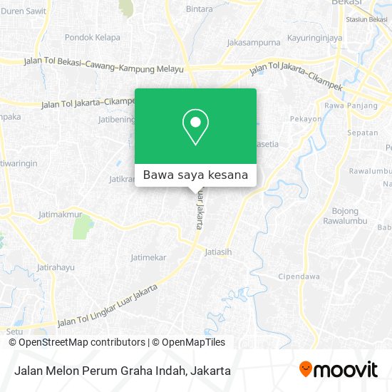 Peta Jalan Melon Perum Graha Indah