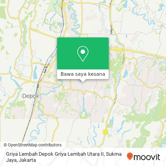 Peta Griya Lembah Depok Griya Lembah Utara II, Sukma Jaya